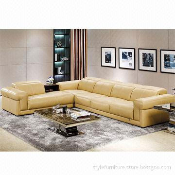 Leather Sofa Sets, Customized Colors are Accepted